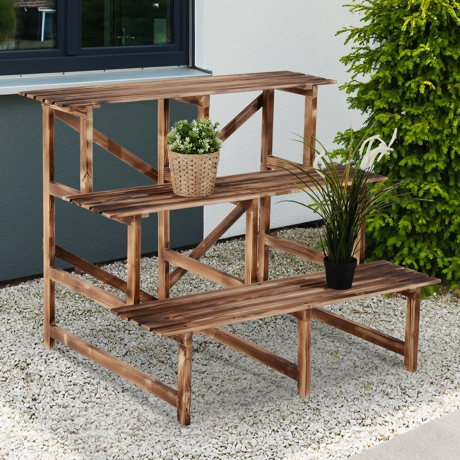 3 Tier Outdoor Plant Stand - Image 9
