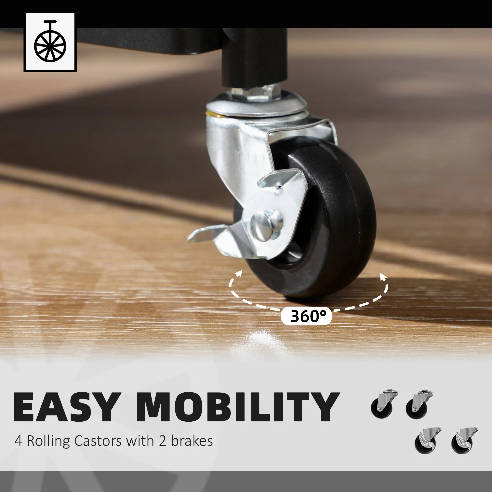 3 Tier Storage Trolley Cart - Image 6