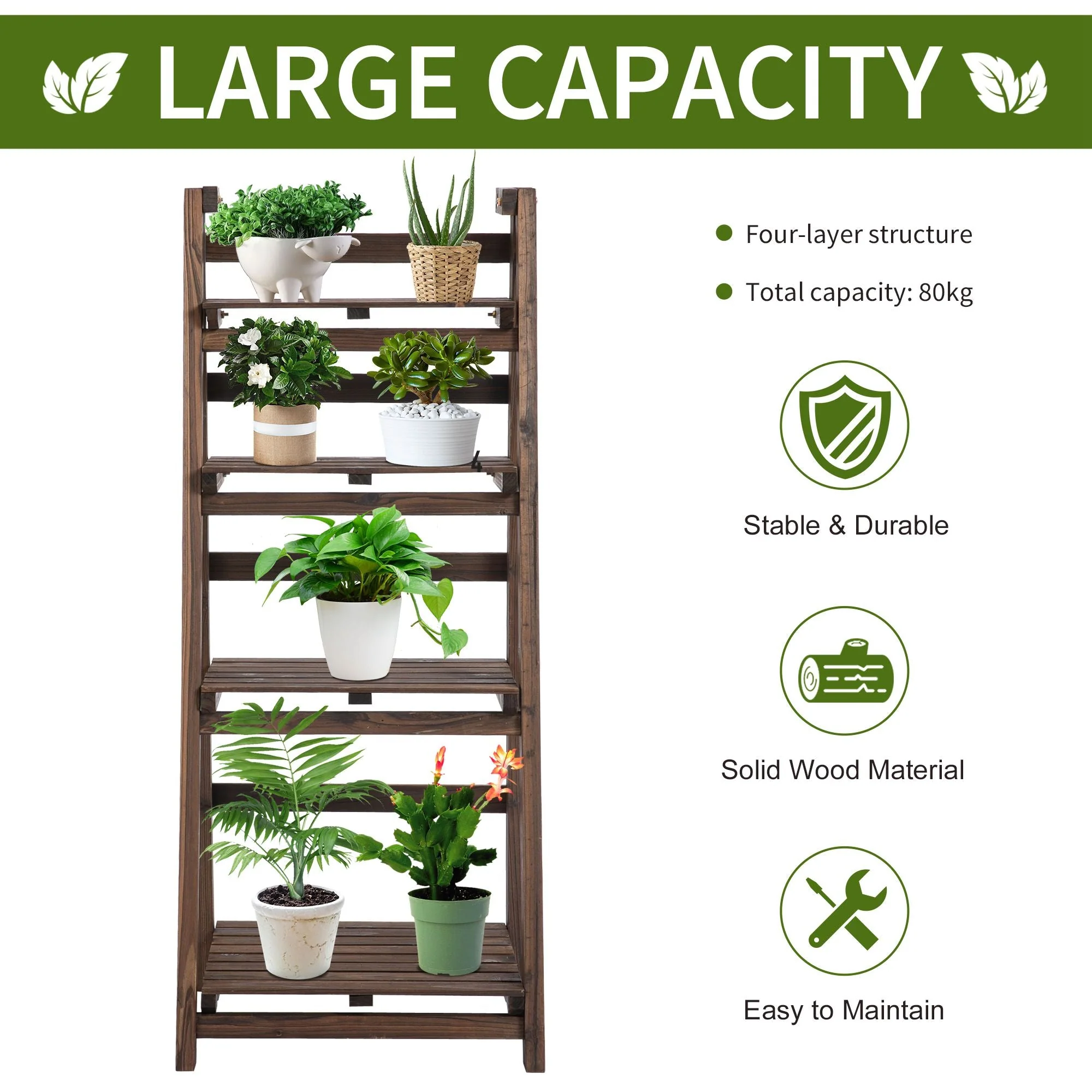 4-Tier Foldable Plant Stand - Image 4