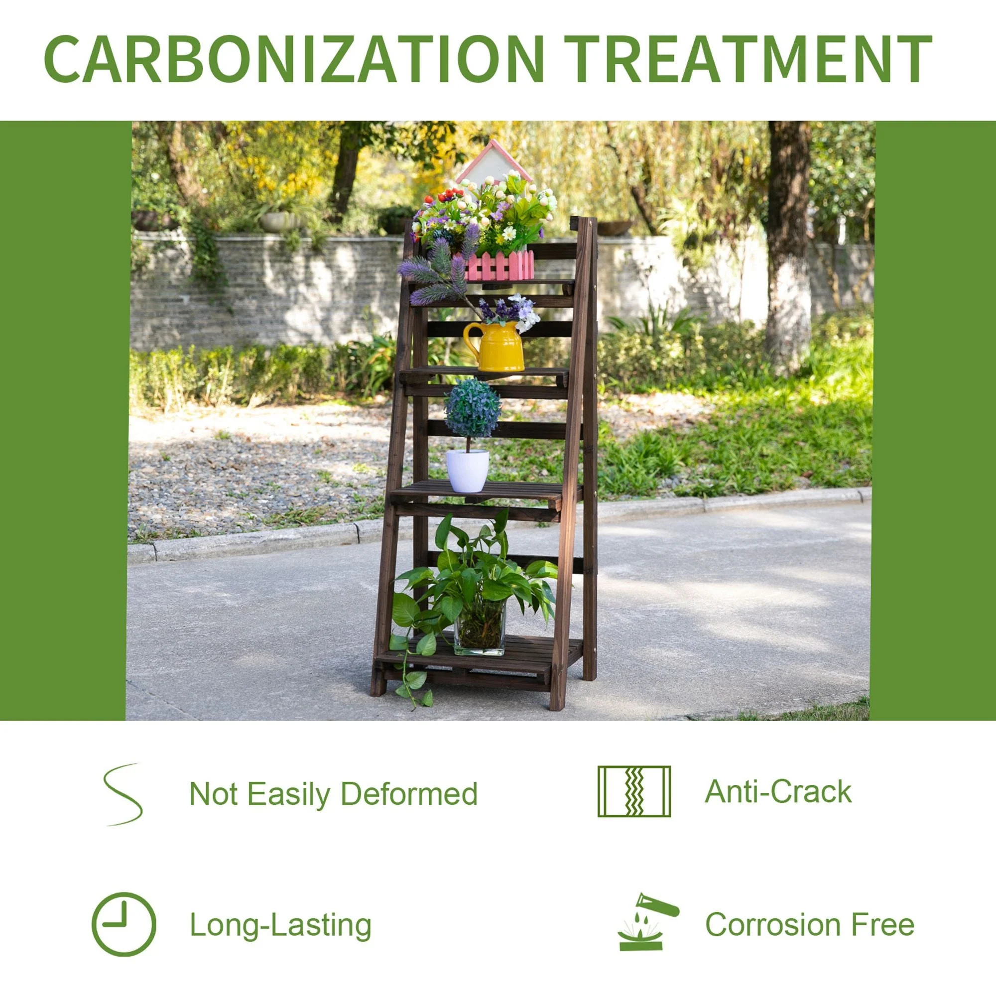 4-Tier Foldable Plant Stand - Image 5