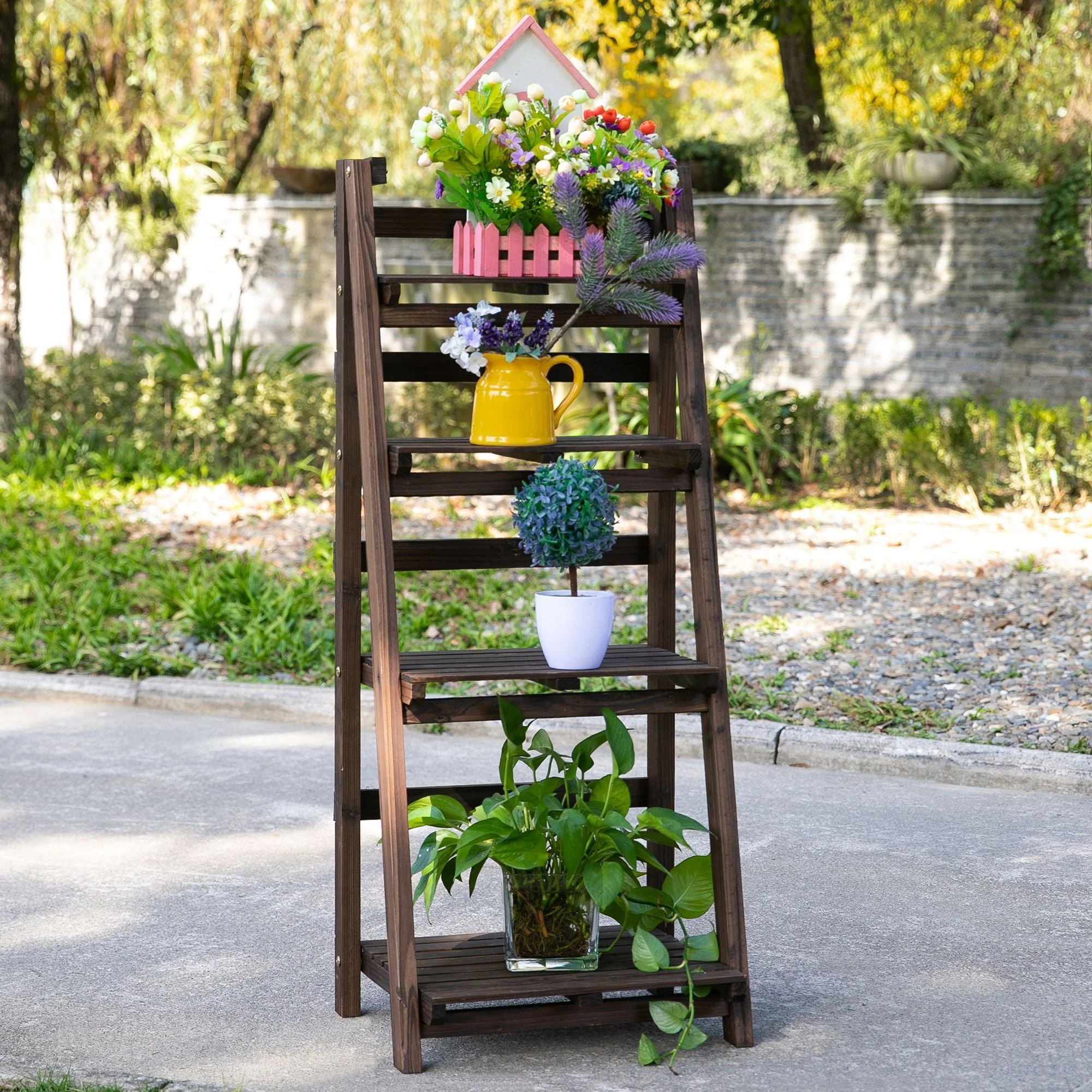 4-Tier Foldable Plant Stand - Image 9