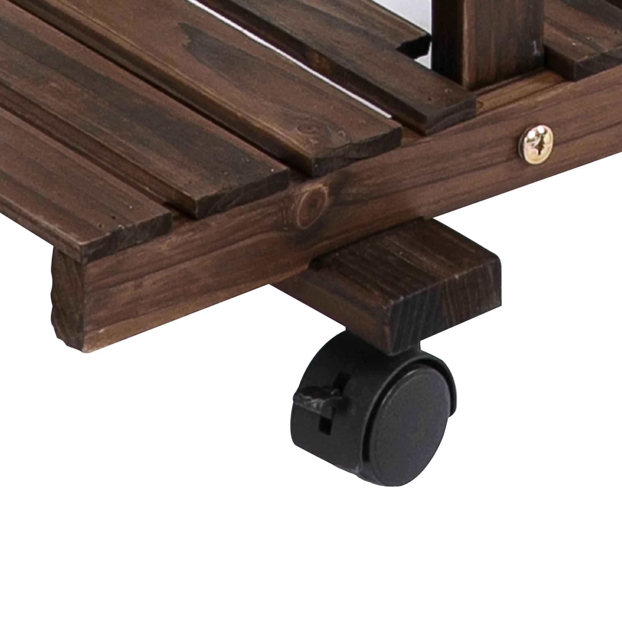 4-Tier Plant Stand with Wheels and Brakes - Image 8