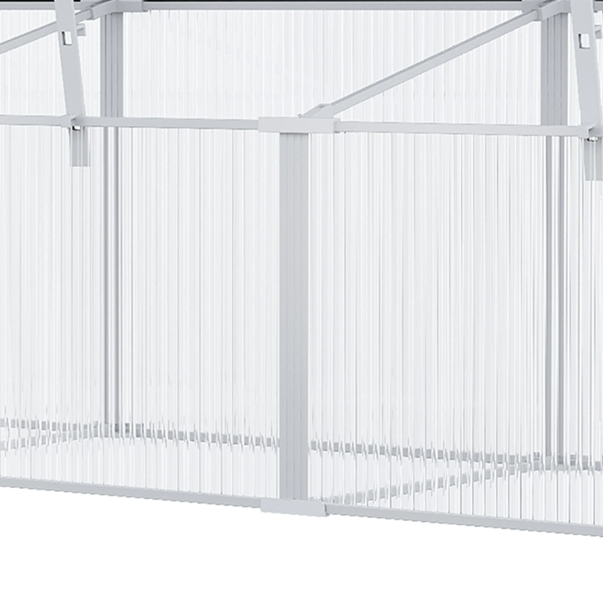 Aluminum Greenhouse Plants Raised Bed Vented Cold Frame Protector 180L x 51W x 51H cm - Image 6