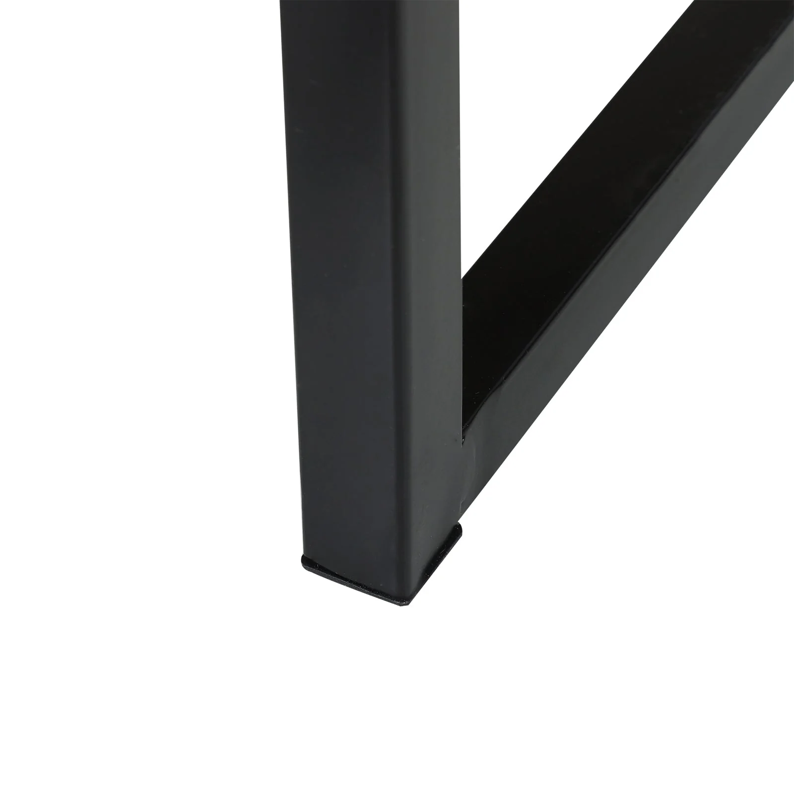 Bedside Table 2 Drawer Unit Zig Zag Design Nightstand w/ Black Metal Handles Melamine Finish - Image 7