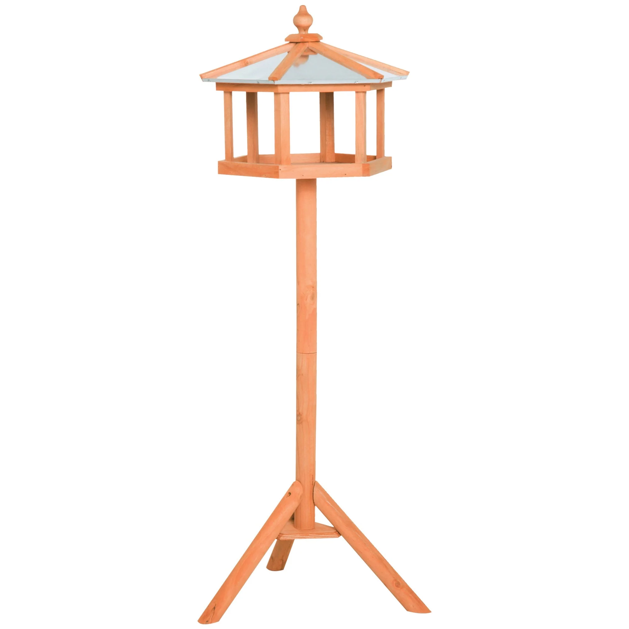 Bejing 113cm Bird Table Wood Natural by Pawhut - Image 8