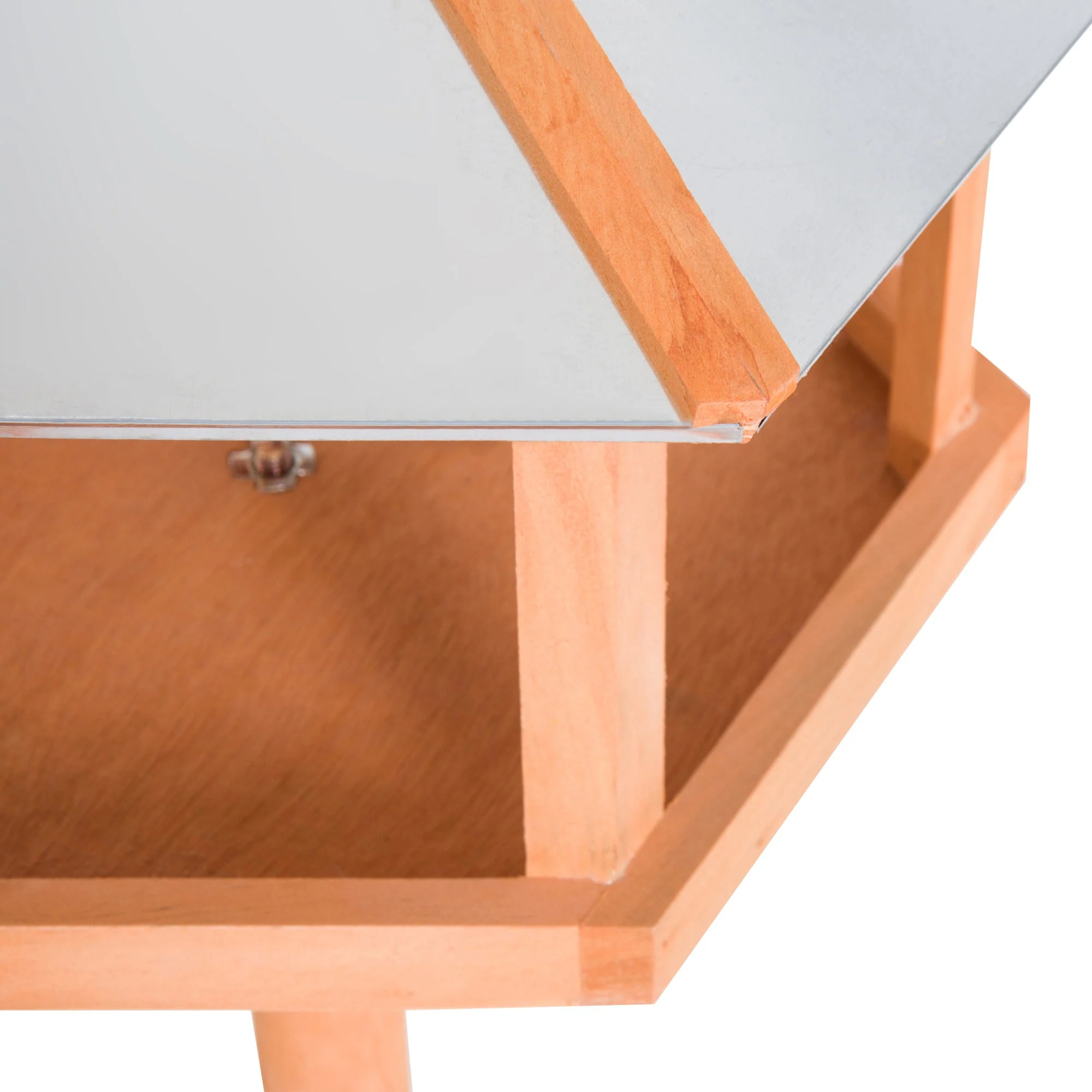 Bejing 113cm Bird Table Wood Natural by Pawhut - Image 9