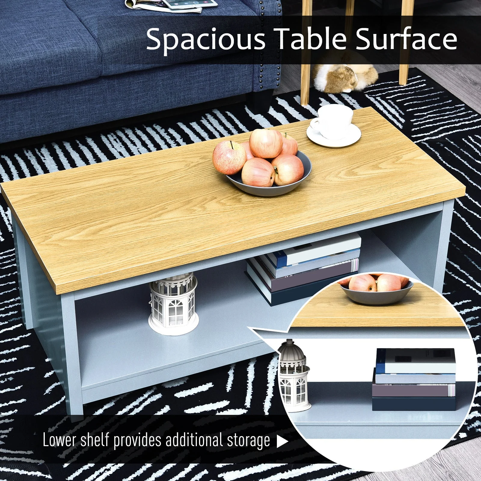 Coffee Table with Storage - Image 6