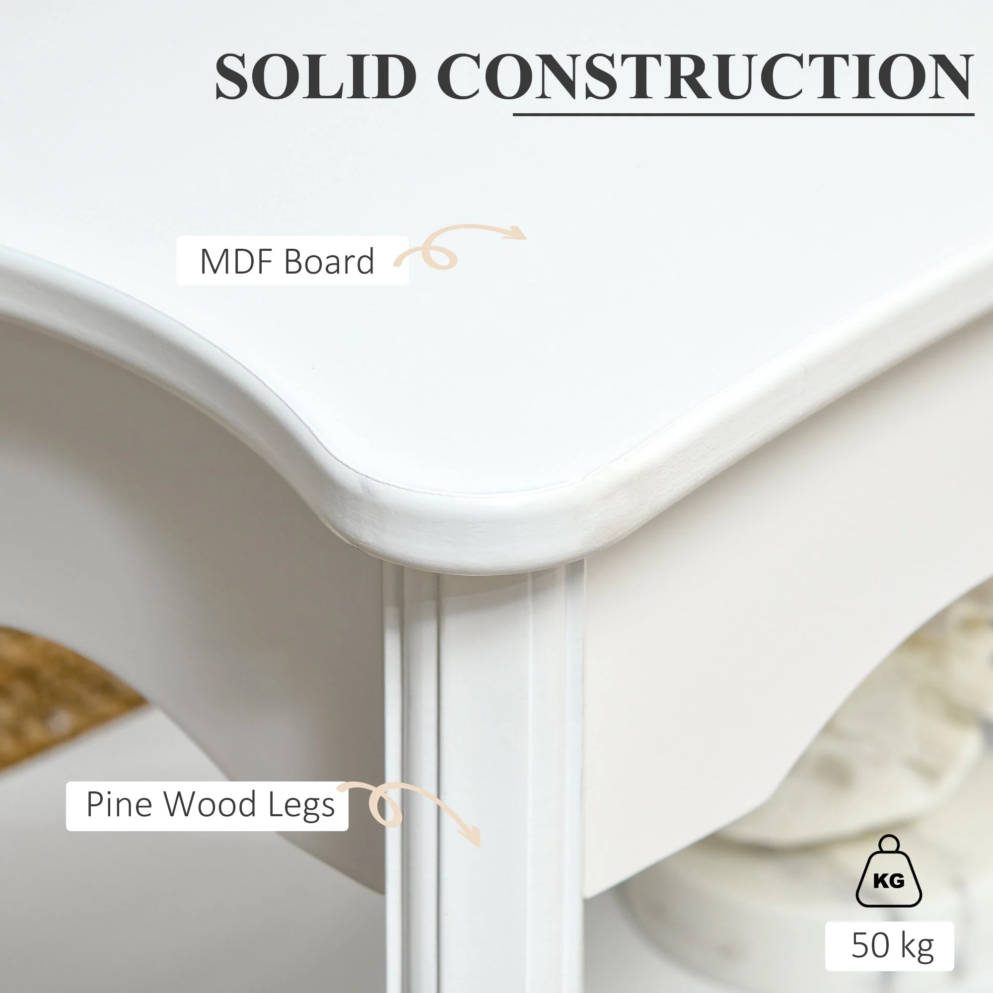 Coffee Tea Table Modern Living Room Wooden Furniture 2 Layer Design w/Storage Shelf - Image 5