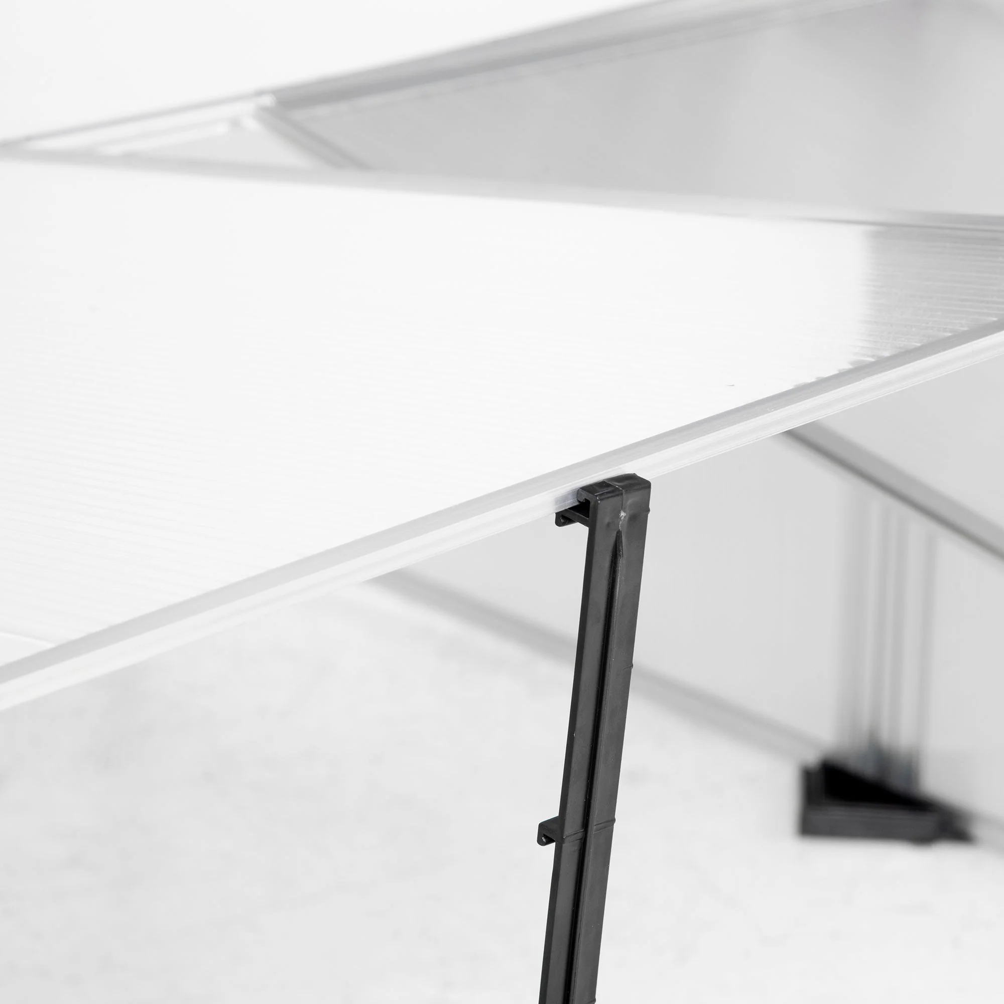 Cold Frame Greenhouse Polycarbonate Grow House w/ Independent Tops - Image 7