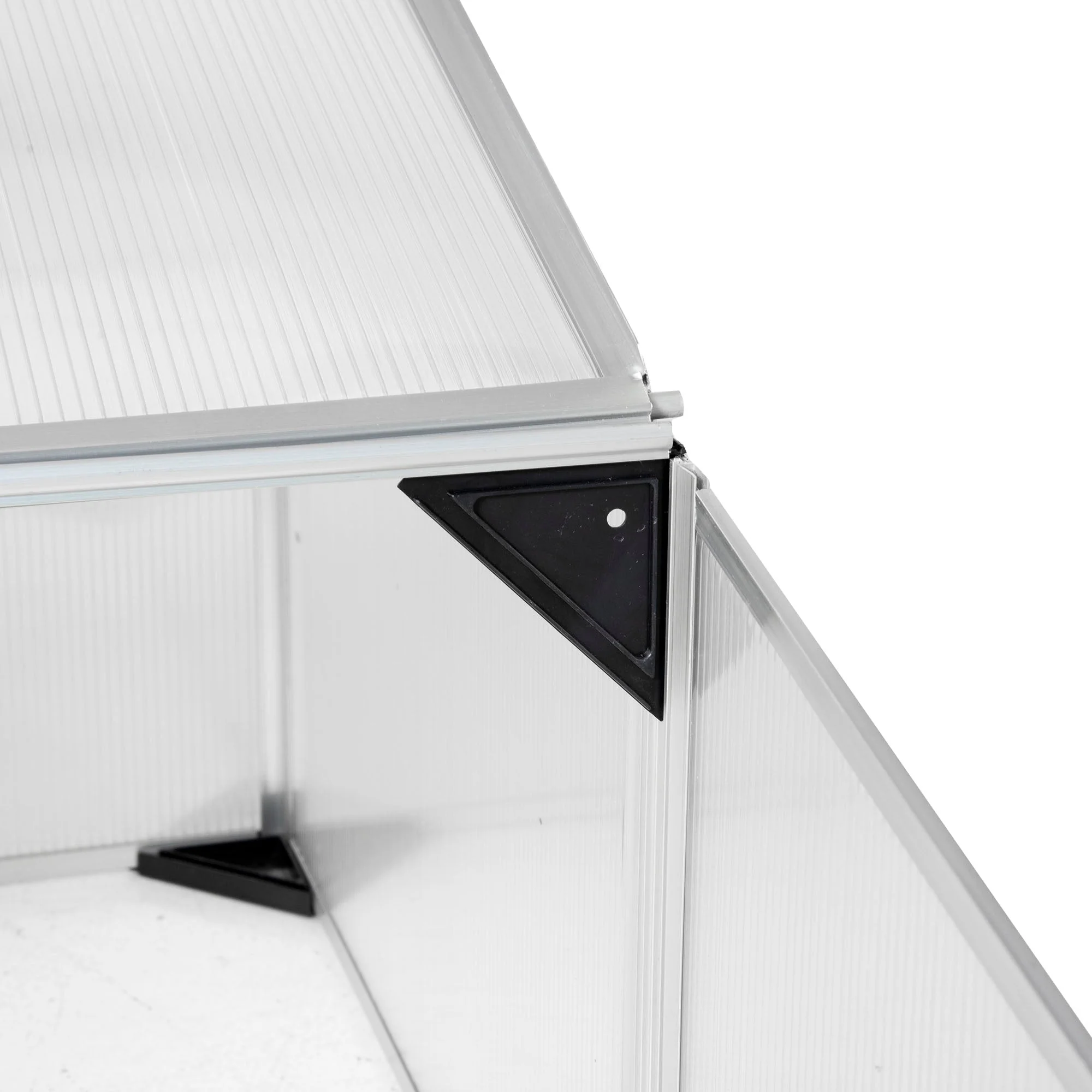 Cold Frame Greenhouse Polycarbonate Grow House w/ Independent Tops - Image 8