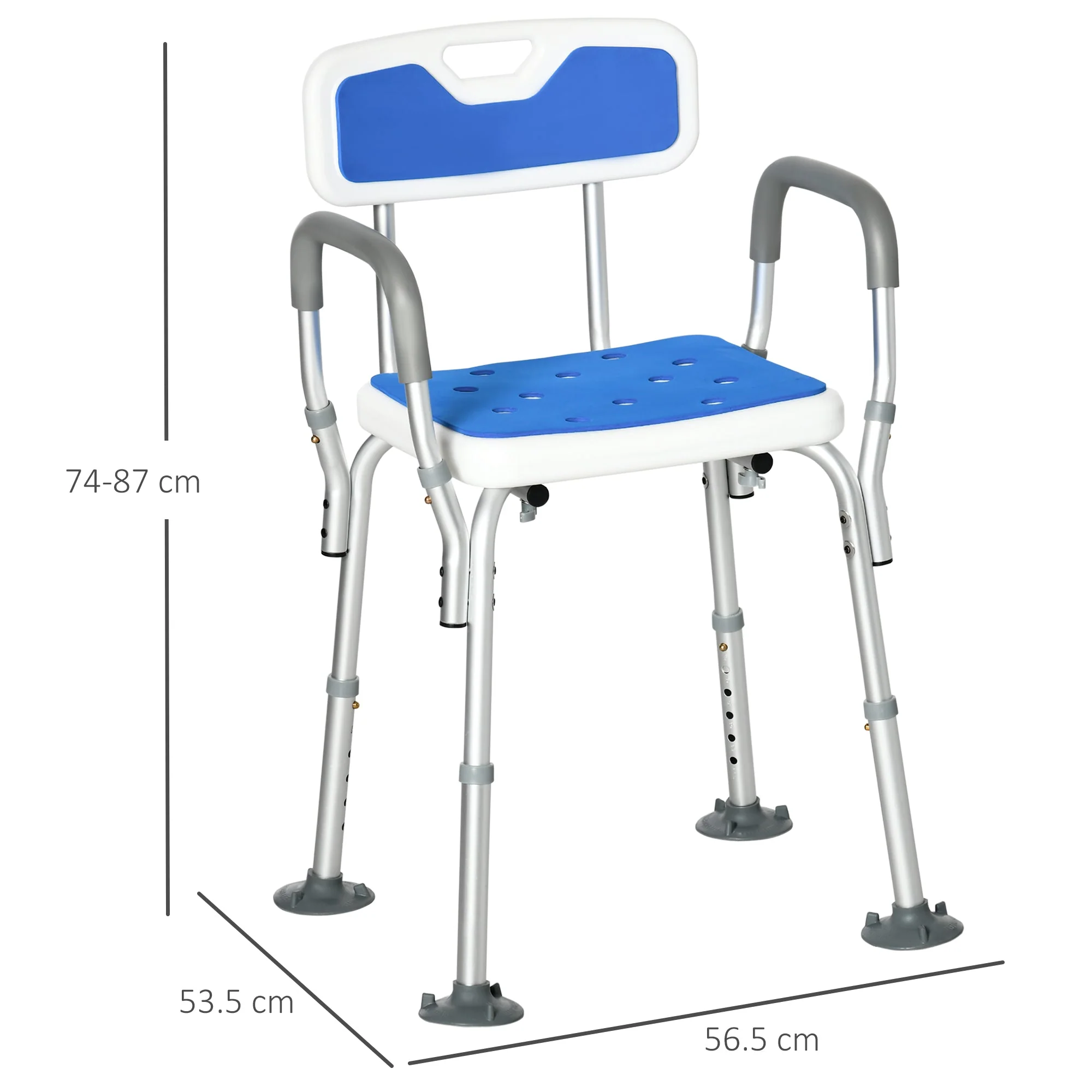 EVA Padded Shower Chair for the Elderly and Disabled - Image 3