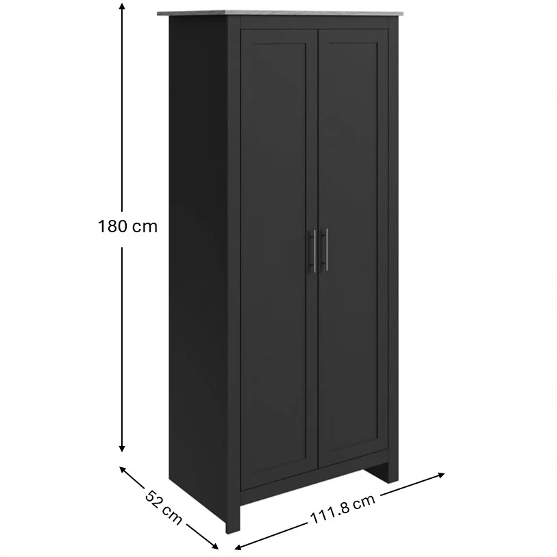 Lancaster 3 Piece Bedroom Furniture Set Black - Image 6
