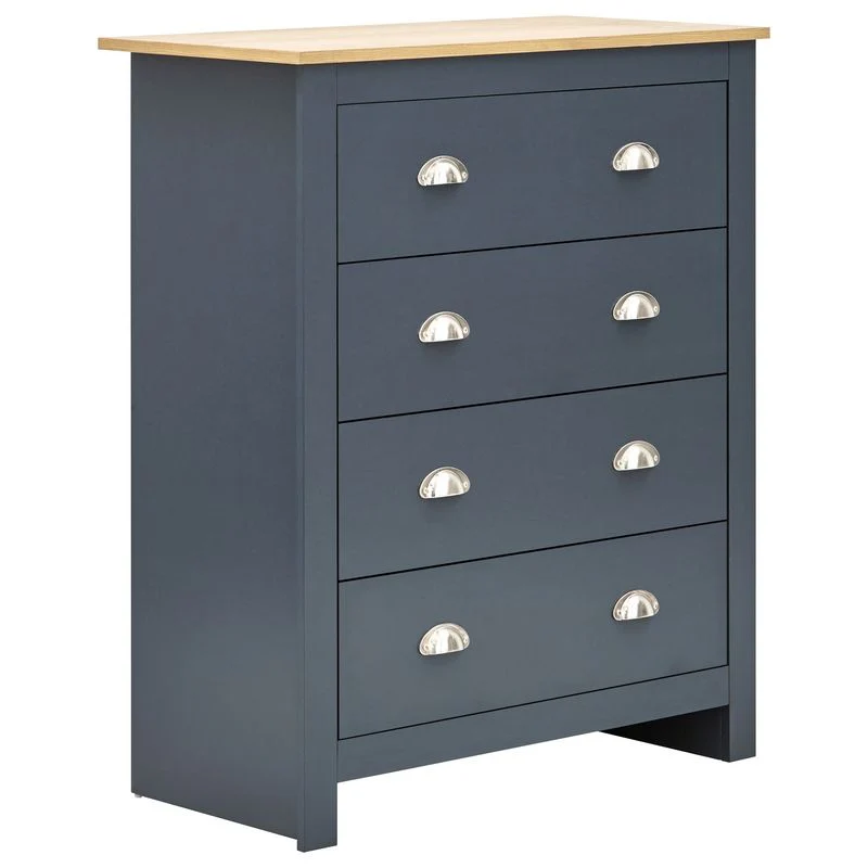 Lancaster 3 Piece Bedroom Furniture Set Blue - Image 3