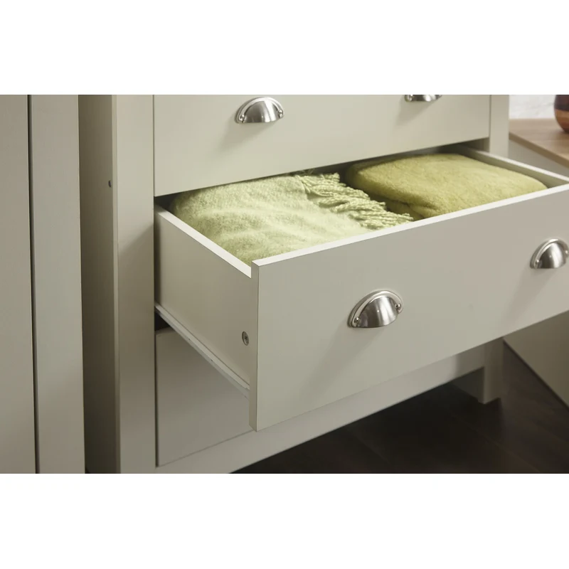 Lancaster 3 Piece Bedroom Furniture Set Cream - Image 7