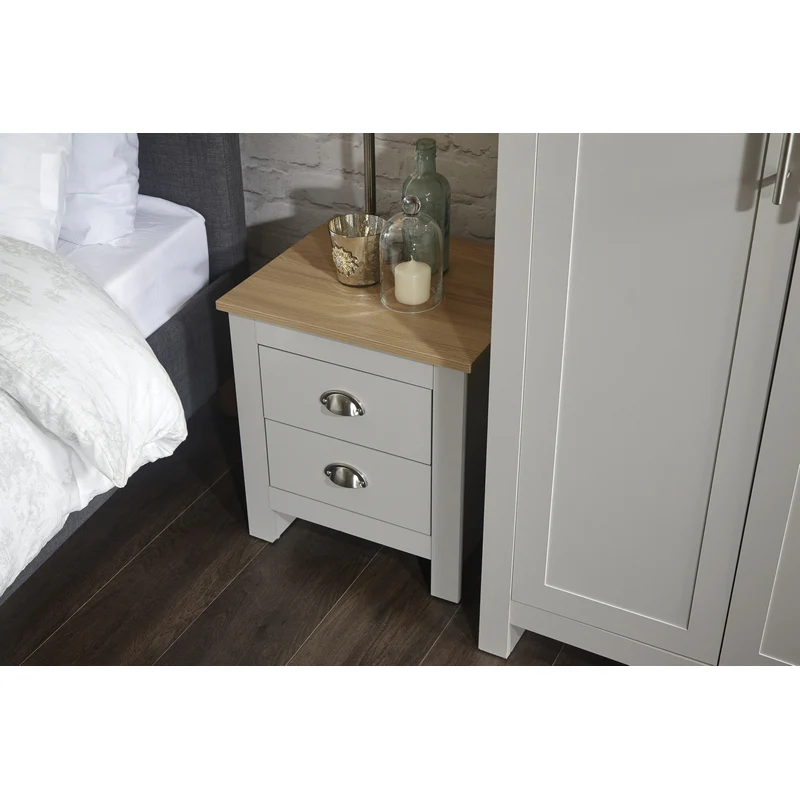 Lancaster 3 Piece Bedroom Furniture Set Grey - Image 8