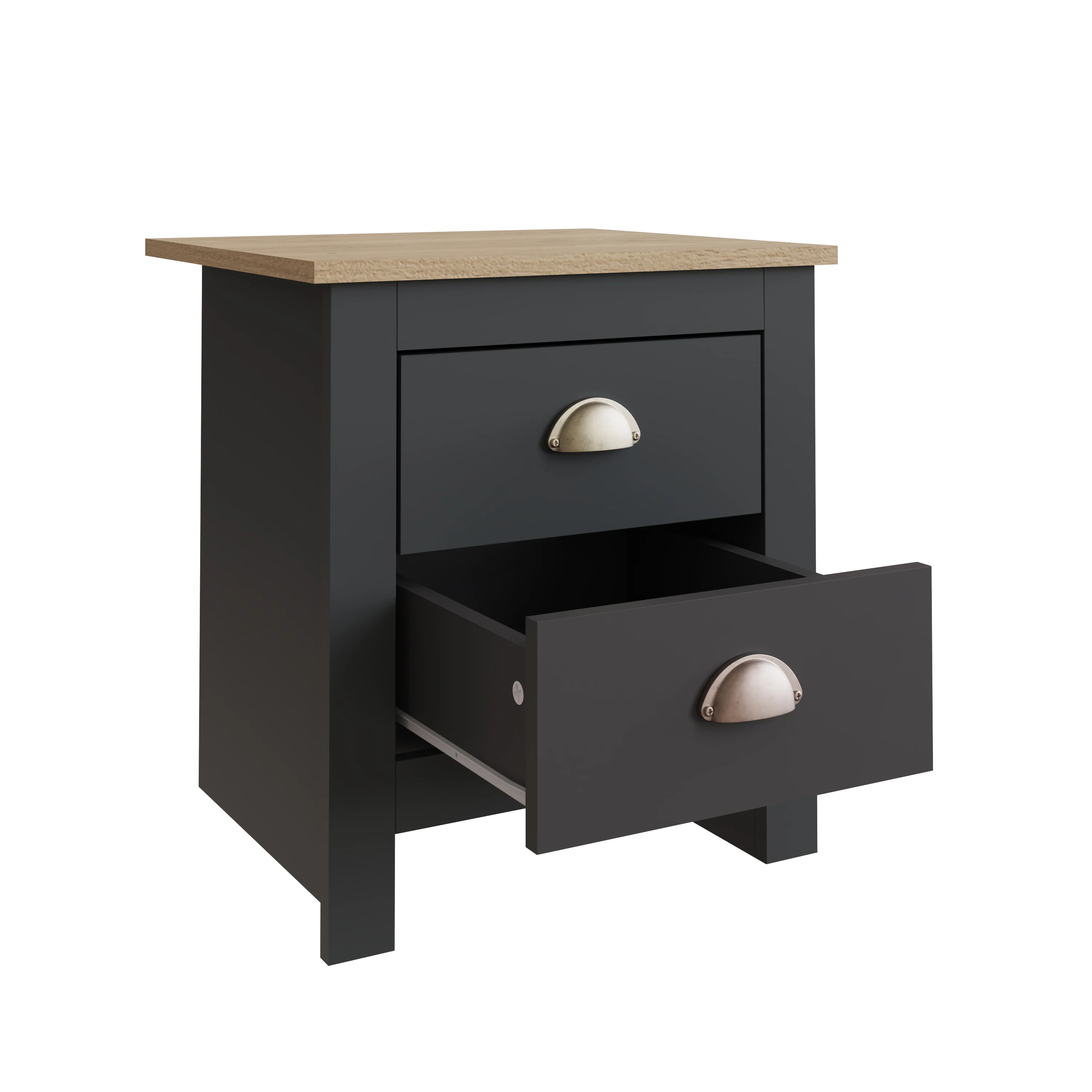 Lancaster 4 Piece Bedroom Furniture Set Black - Image 4