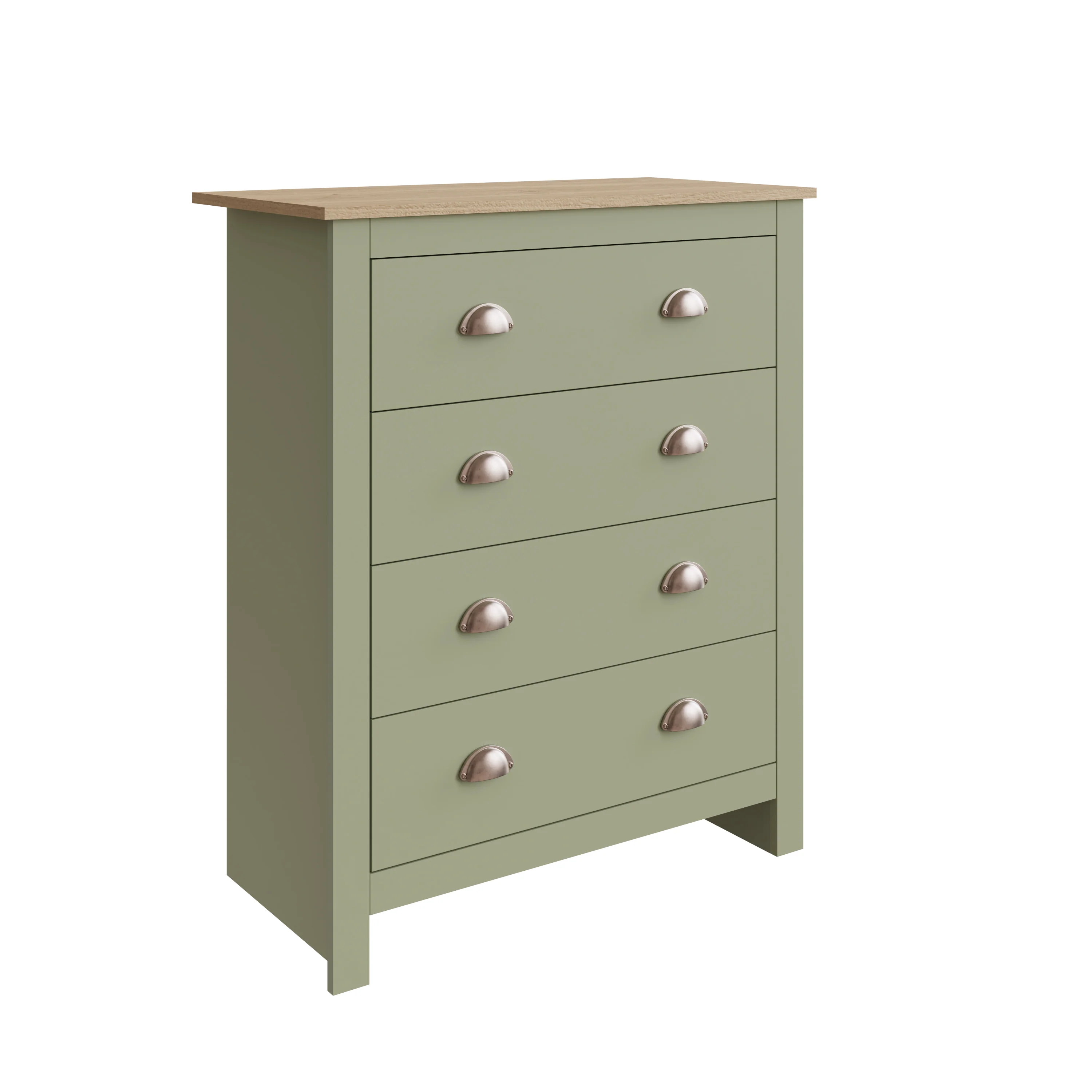 Lancaster 4 Piece Bedroom Furniture Set Green - Image 5