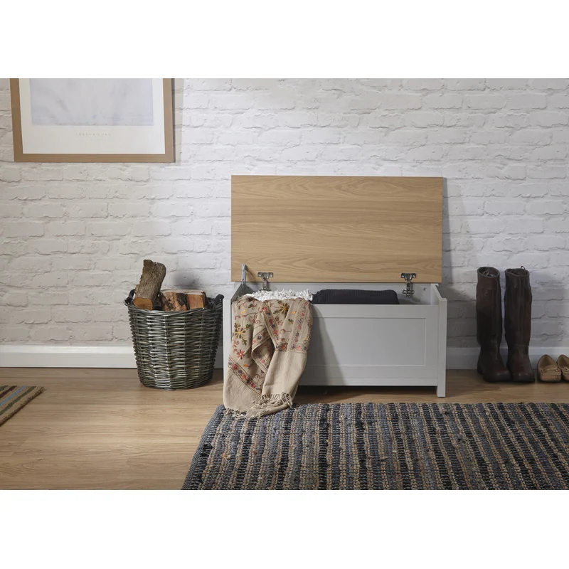 Lancaster Ottoman Wood Grey 1 Door - Image 4