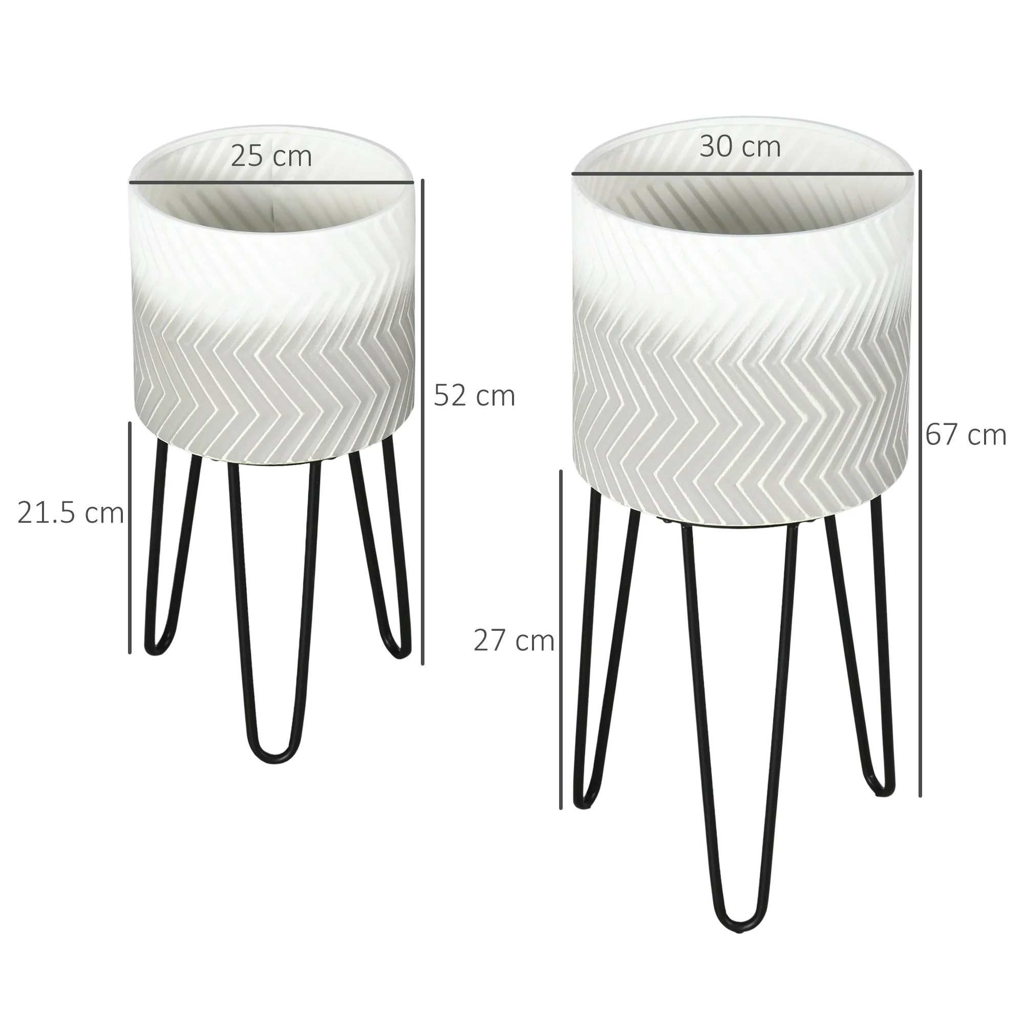 Metal Plant Stand Set of 2 with Legs - Image 3