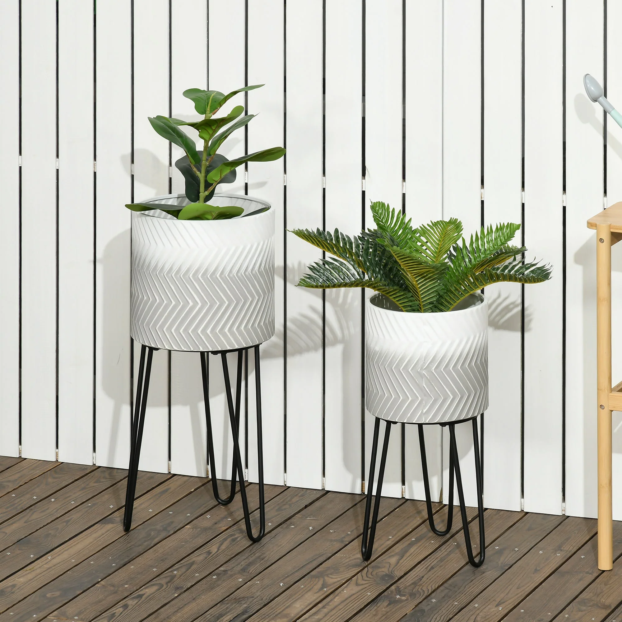 Metal Plant Stand Set of 2 with Legs - Image 7