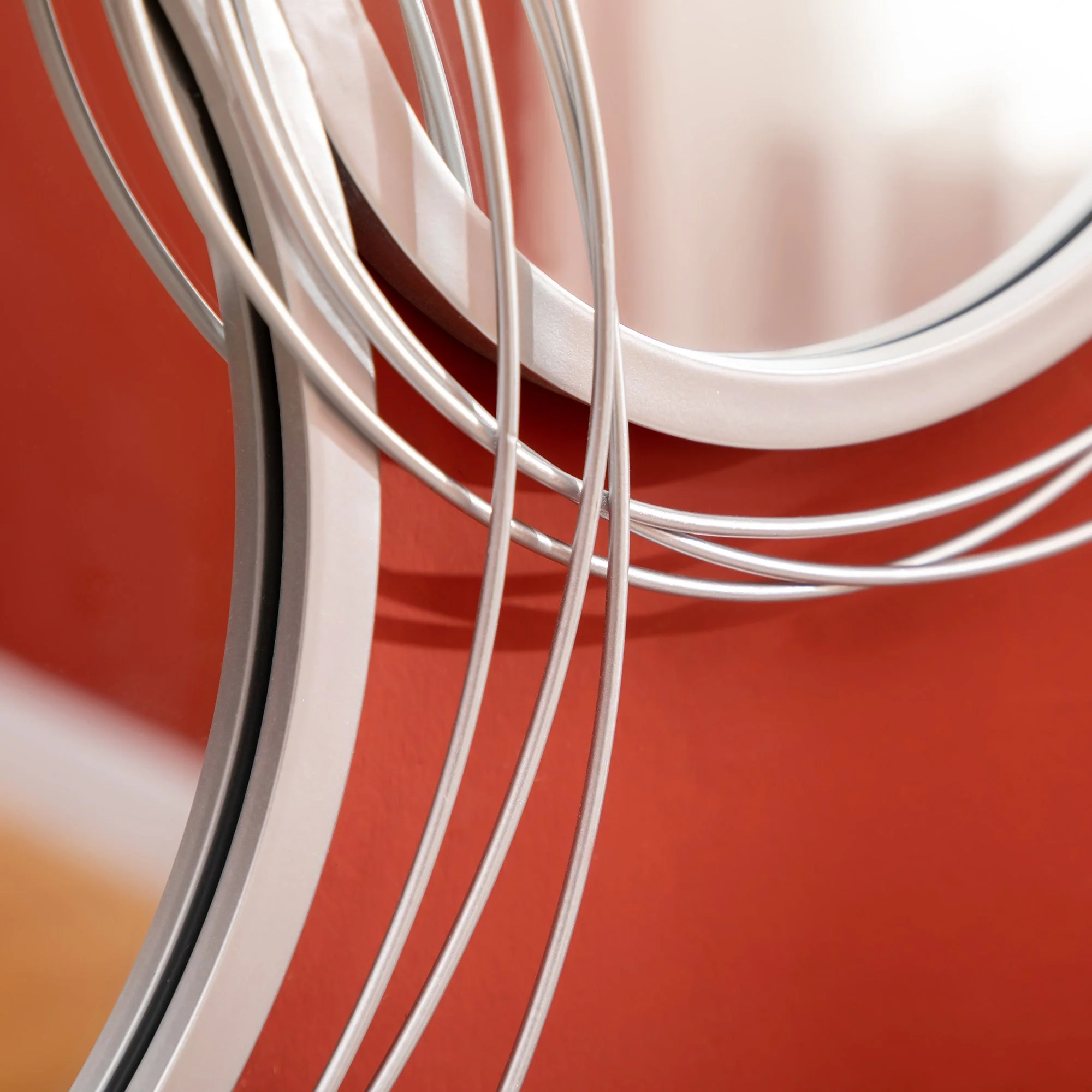 Metal Wall Art Modern Decorative Mirror Decor Hanging Home Wall Sculptures for Living Room Bedroom Dining Room - Image 8