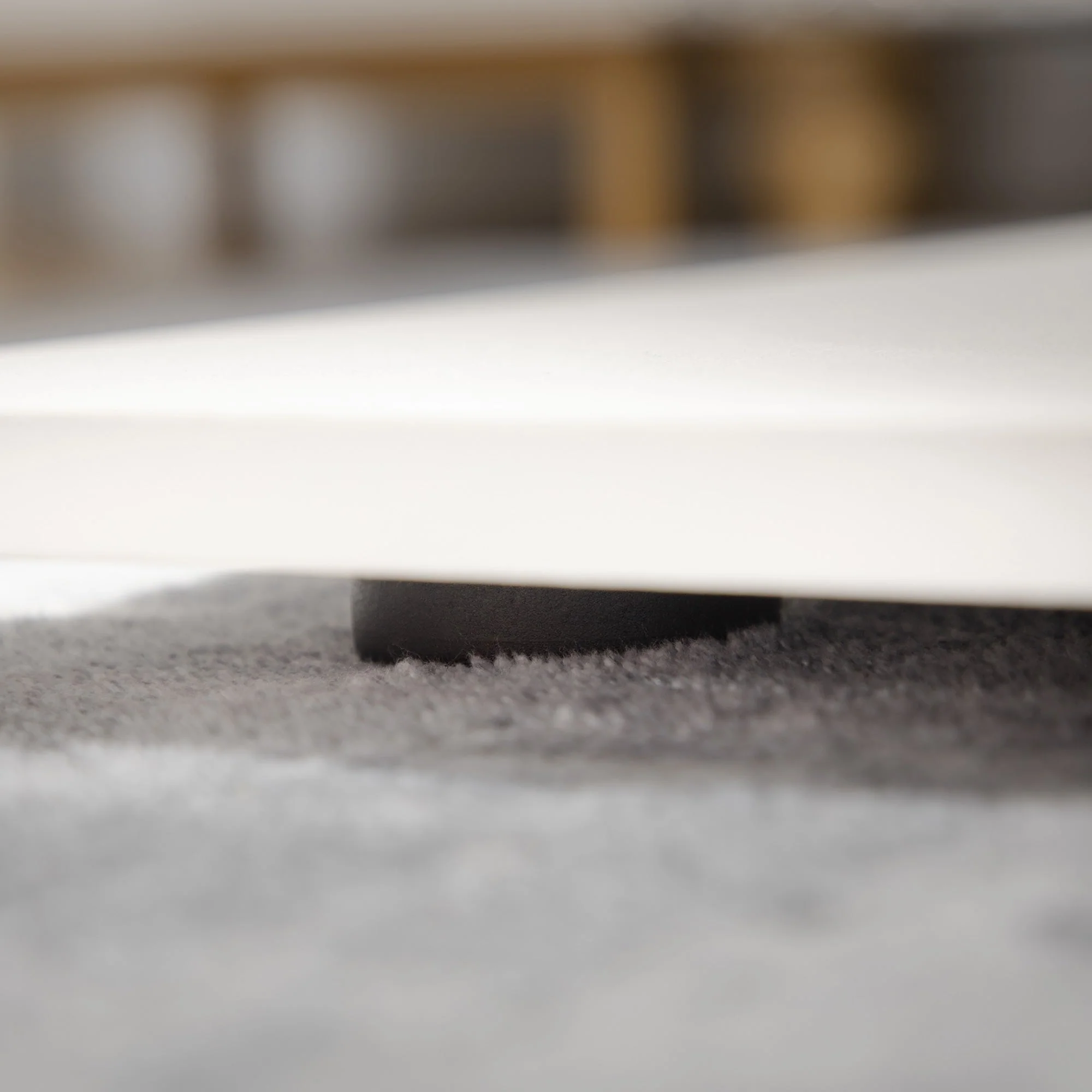 Modern Coffee Table with Tempered Glass Shelf and Two Drawers - Image 9