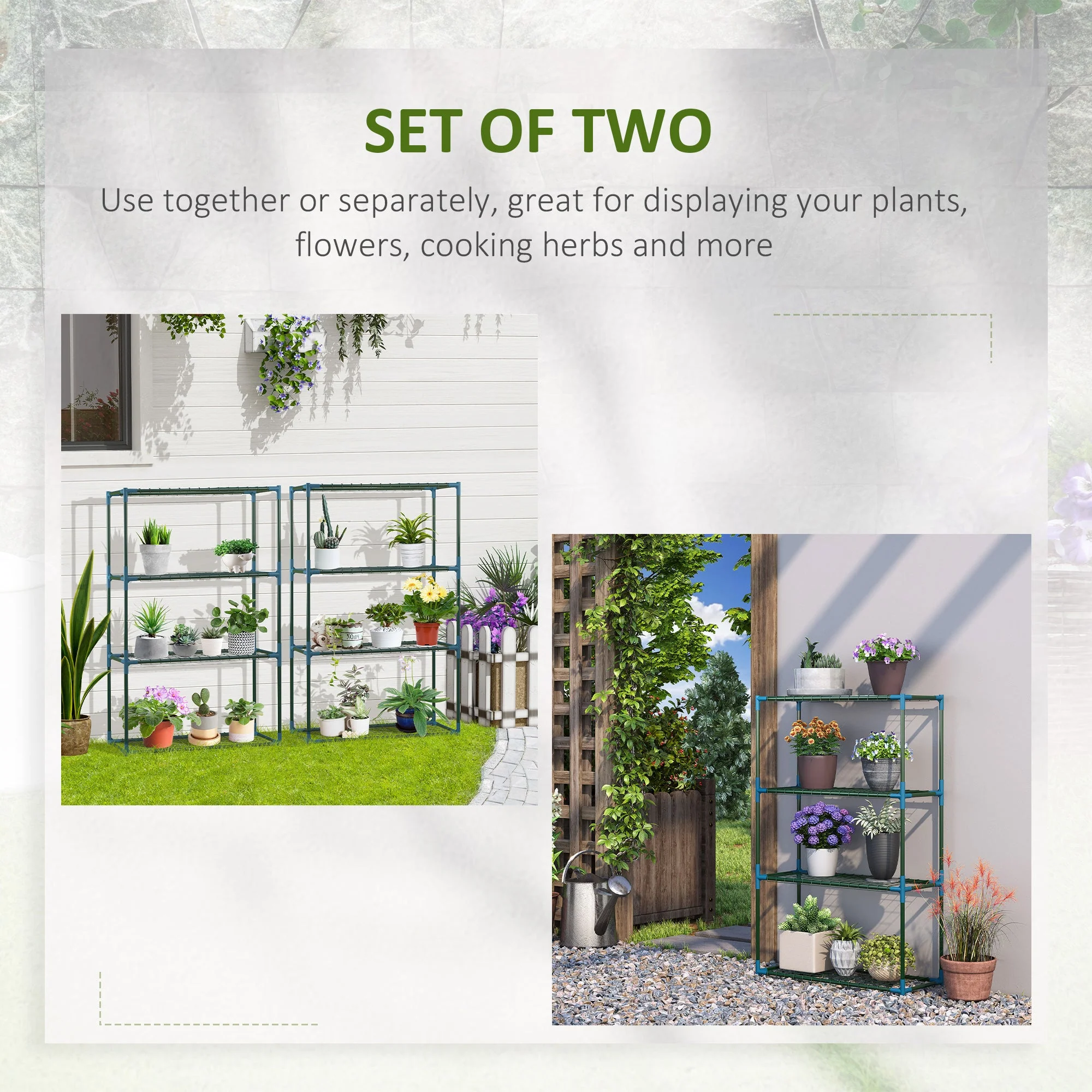 Modern Plant Stand Set of 2 - Image 4