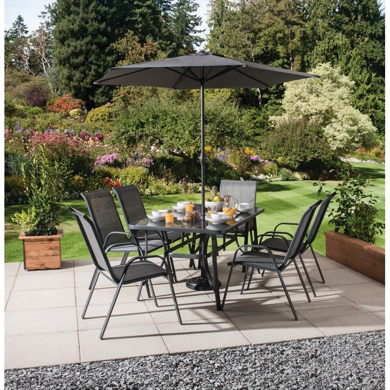 Montagu Garden Patio Dining Set by Croft - 6 Seats - Image 5