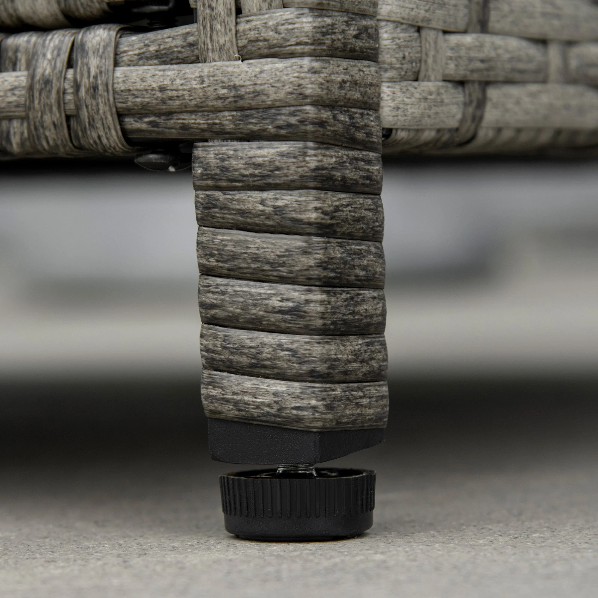 Outdoor PE Rattan Gas Fire Pit Table - Image 8