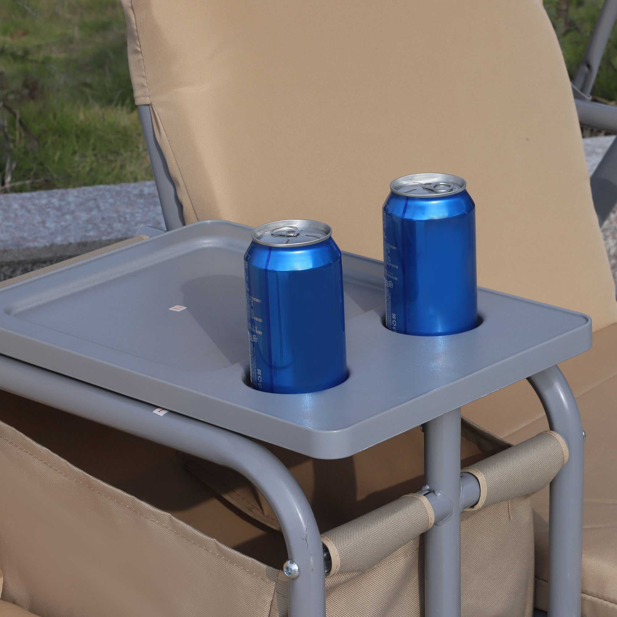 Outsunny 2 Seater Garden Swing Chair Patio Rocking Bench W/ Tilting Canopy - Image 9