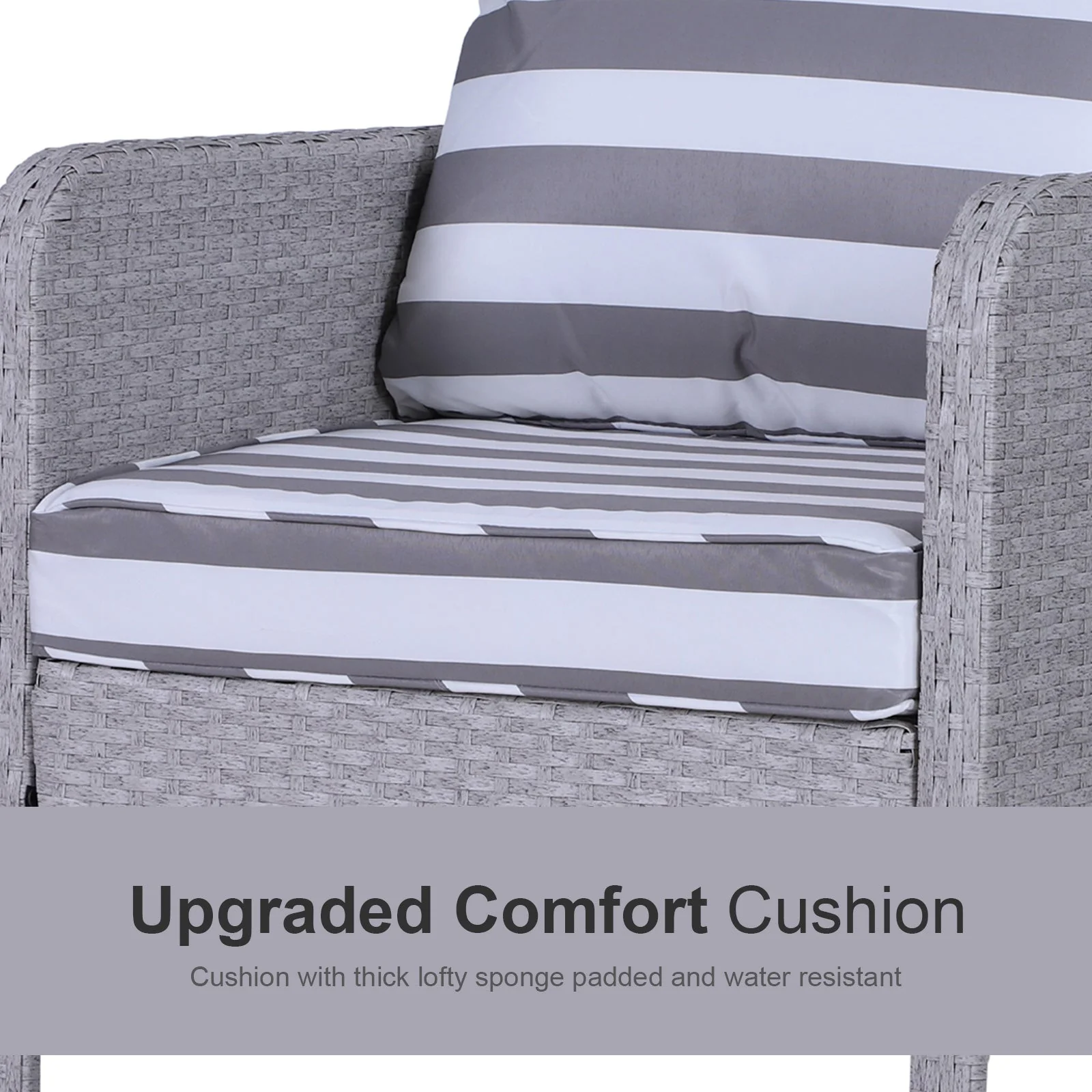 5-Piece Pe Rattan Garden Furniture Set - Image 5