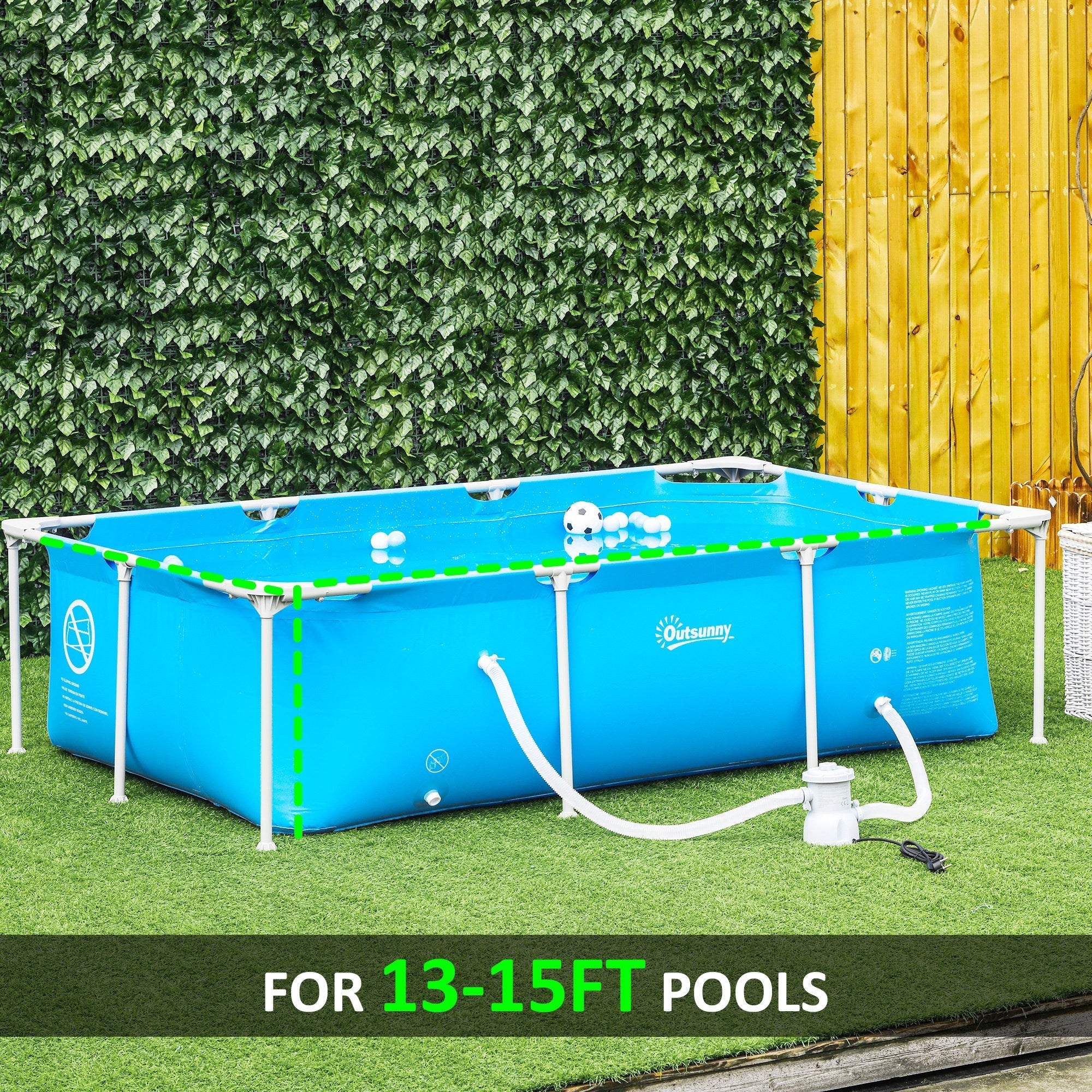 Outsunny Cartridge Filter Pump for 13'-15' Above Ground Pools - Image 5