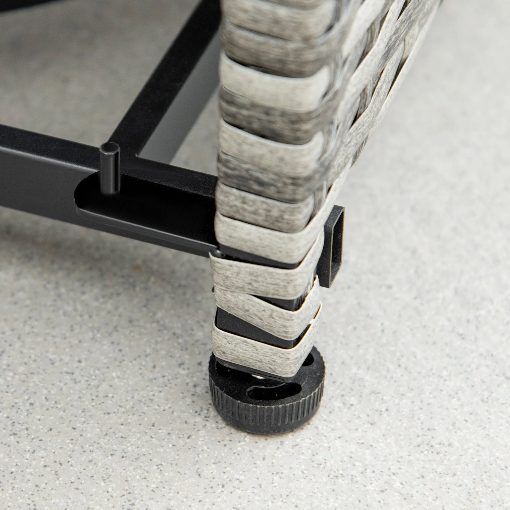 Outsunny Outdoor PE Rattan Gas Fire Pit Table - Image 8