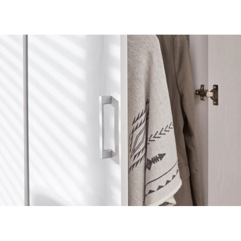 Panama 3 Piece Bedroom Furniture Set White Extending Table - Image 5