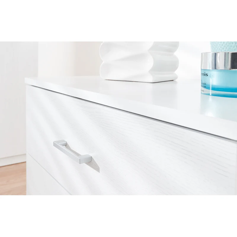 Panama 3 Piece Bedroom Furniture Set White Extending Table - Image 6