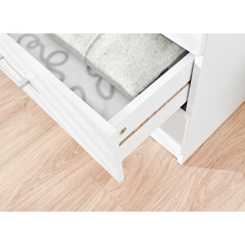 Panama 3 Piece Bedroom Furniture Set White Extending Table - Image 9