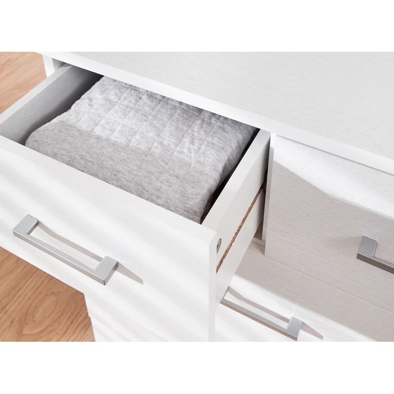 Panama 4 Piece Bedroom Furniture Set White Extending Table - Image 5