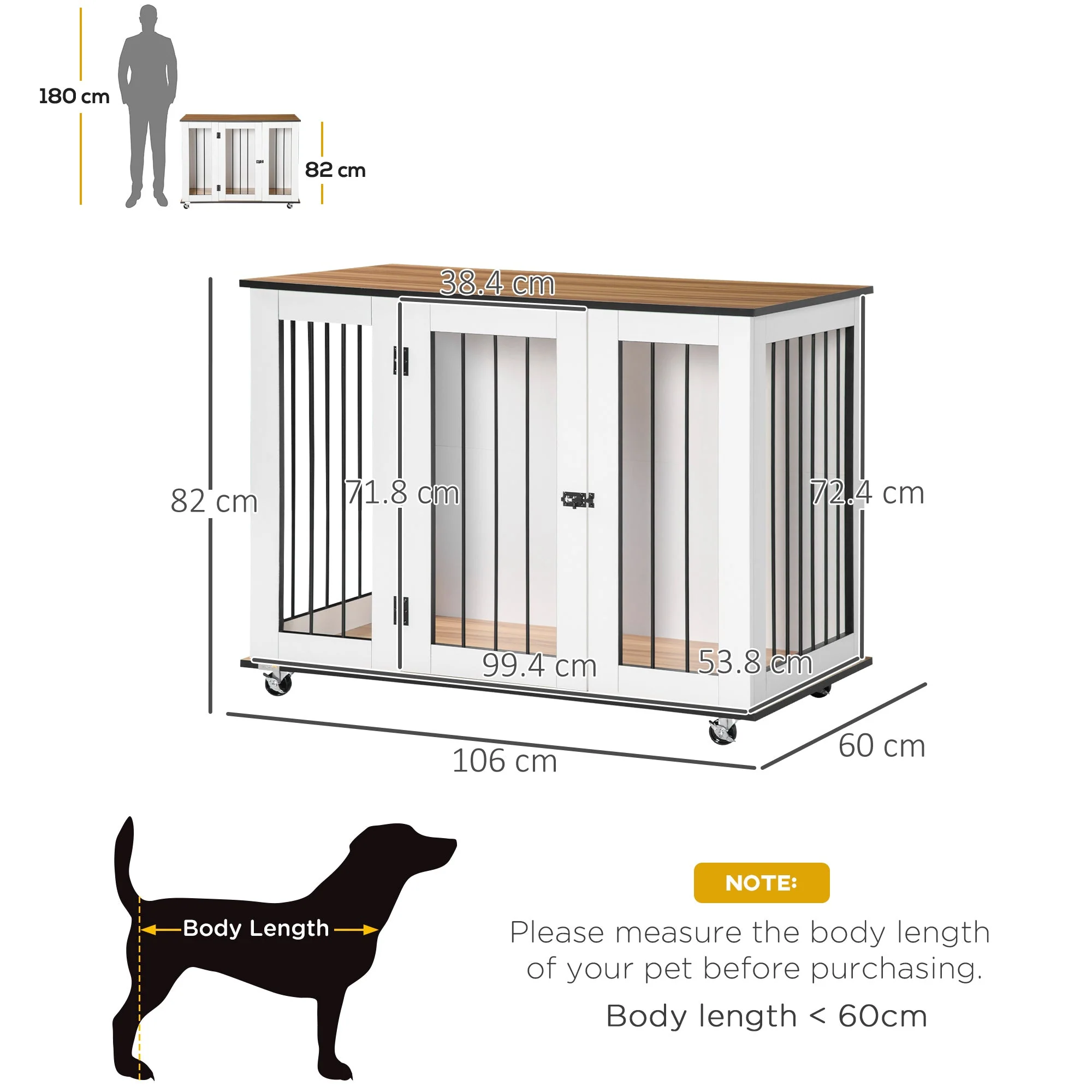 PawHut Dog Crate Furniture - Image 5