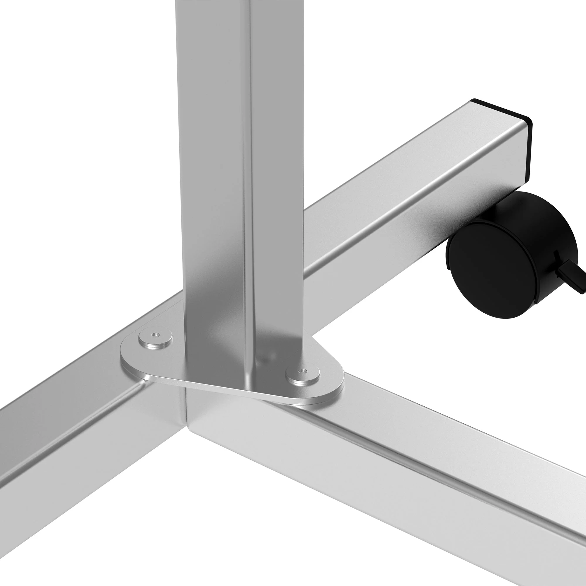 Portable Overbed/Chair Table Sofa Side Notebook Laptop Desk PC Stand Height Adjustable w/ Lockable 4 Castors & Wooden Top - Black - Image 7