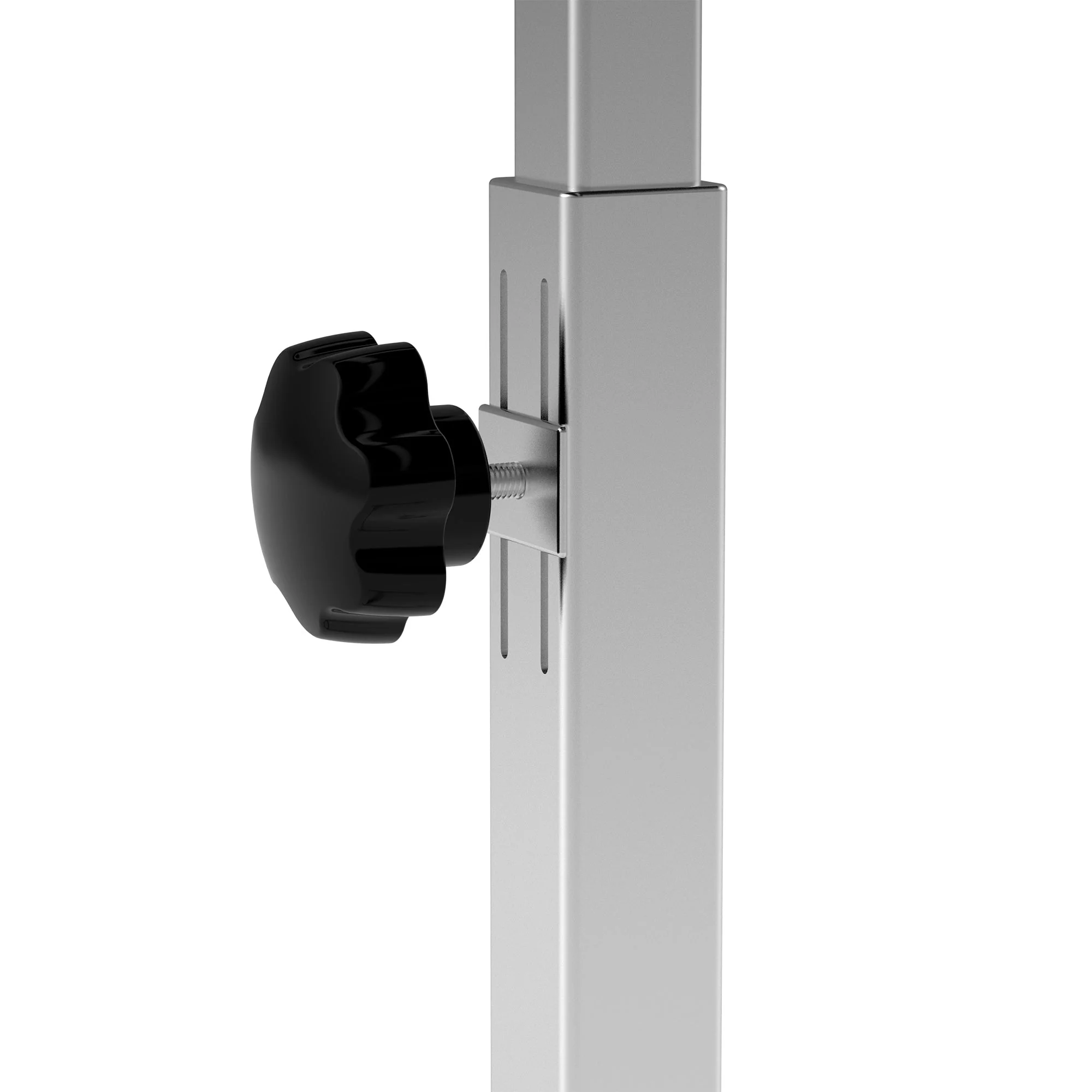 Portable Overbed/Chair Table Sofa Side Notebook Laptop Desk PC Stand Height Adjustable w/ Lockable 4 Castors & Wooden Top - Black - Image 8