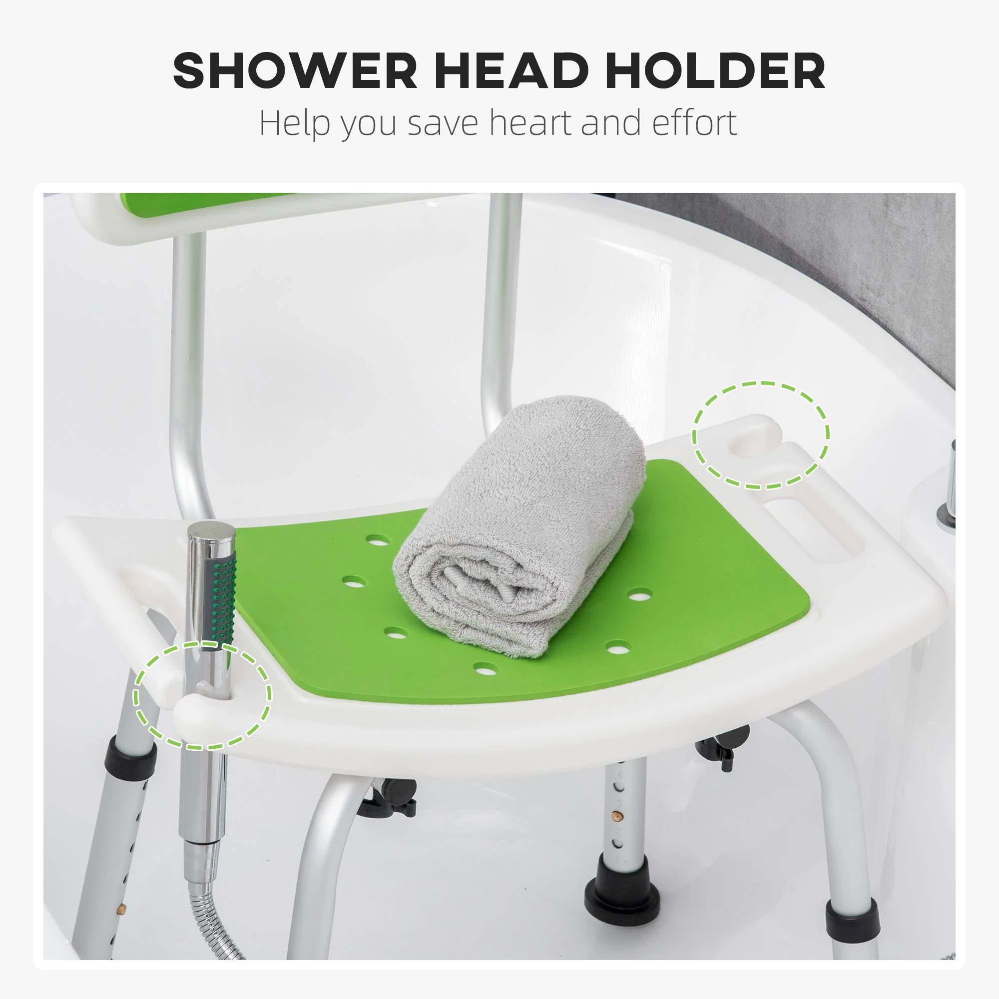 Shower Chair for the Elderly and Disabled - Image 4