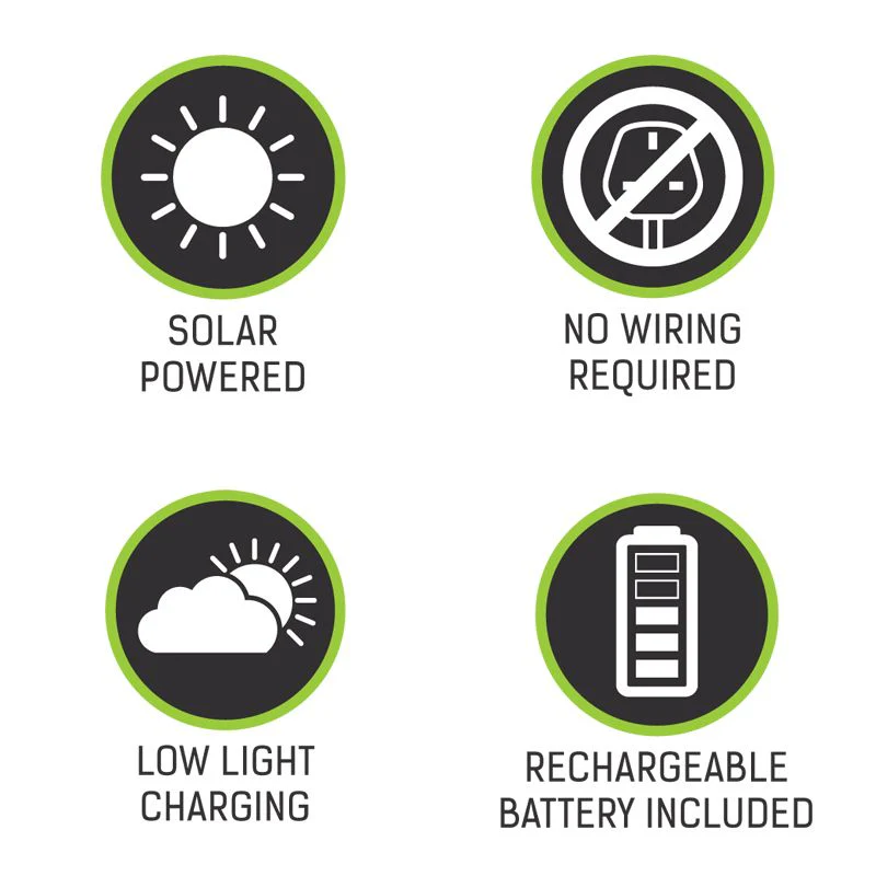 Solar Garden String Lights Decoration 100 Warm White LED - 12.9m by Bright Garden - Image 3