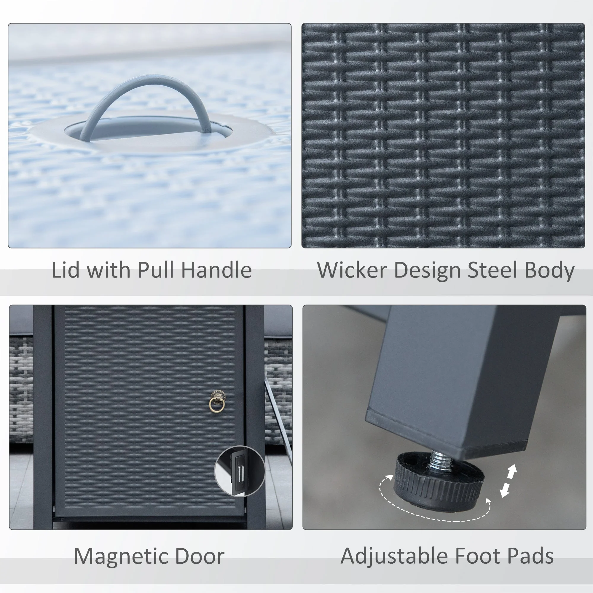 Square Propane Gas Fire Pit Table - Image 6