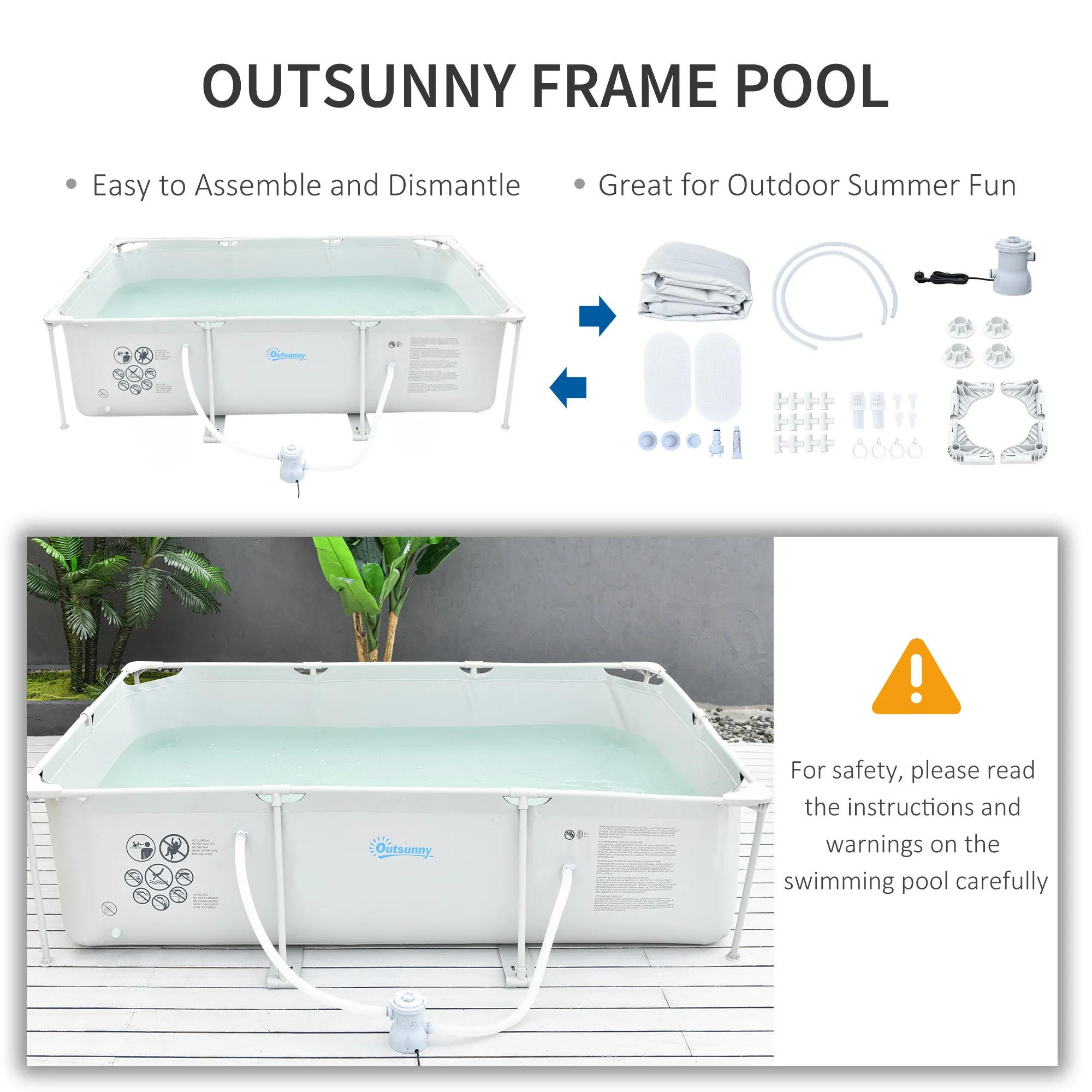 Steel Frame Pool with Filter Pump - Image 5