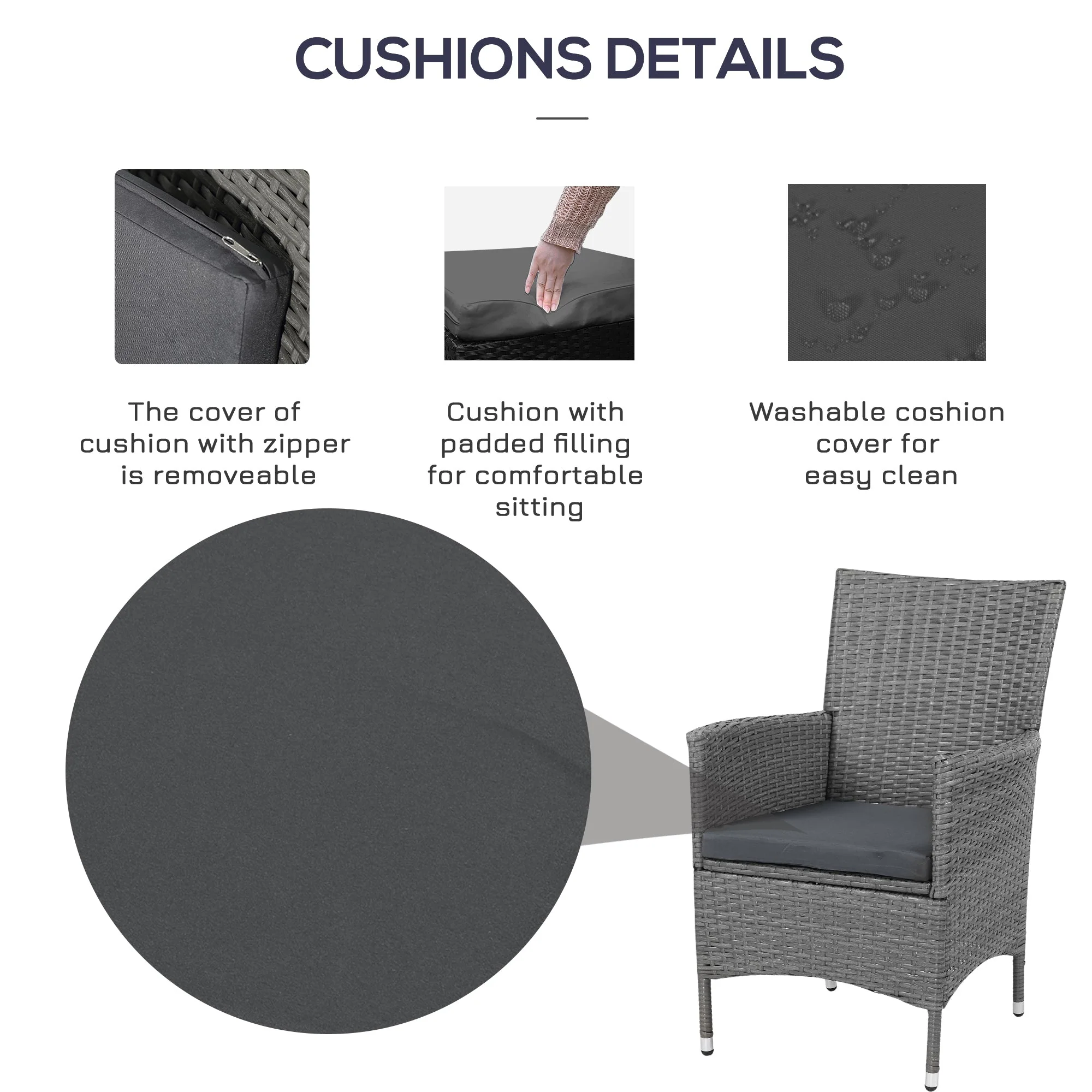 Three-Piece Rattan Chair Set - Image 6