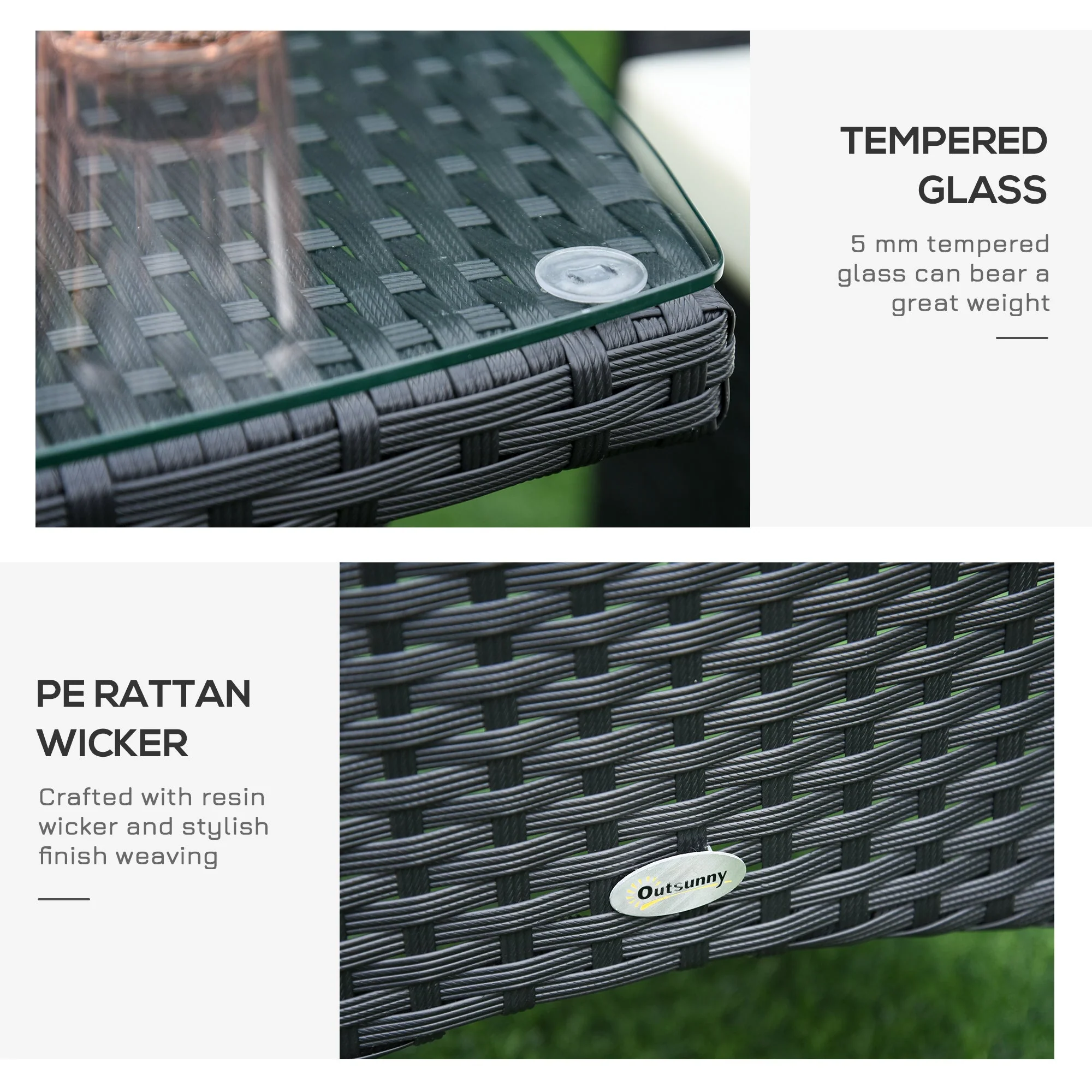 Three-Piece Rattan Chair Set - Image 5