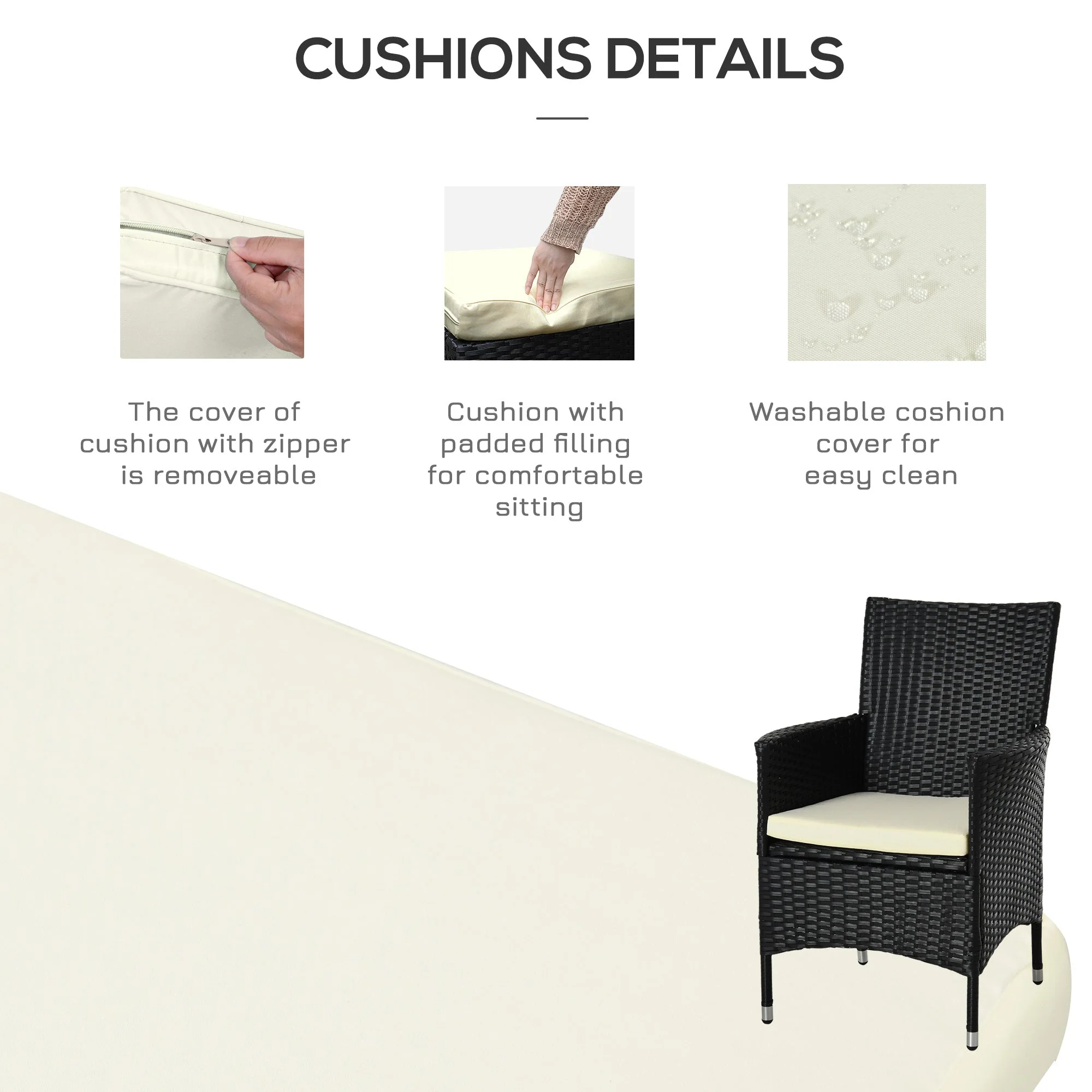 Three-Piece Rattan Chair Set - Image 7